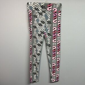 LuLaRoe Geometric Patterned Leggings - Gray, Pink, Blue, Black